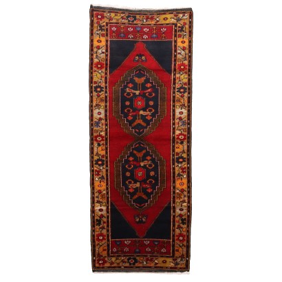 Antique Ismirne Carpet Wool Heavy Knot Turkey 108 x 42 In