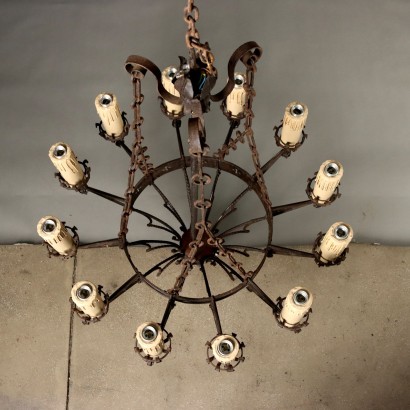 Large Wrought Iron Chandelier