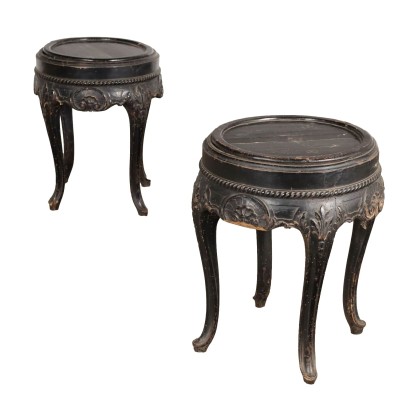 Pair of Chippendale Style Lacquered Planters