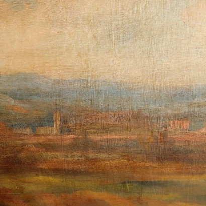 Cuadro de paisaje grande, Cuadro de paisaje grande con figuras 1, Cuadro de paisaje grande con figuras 1931