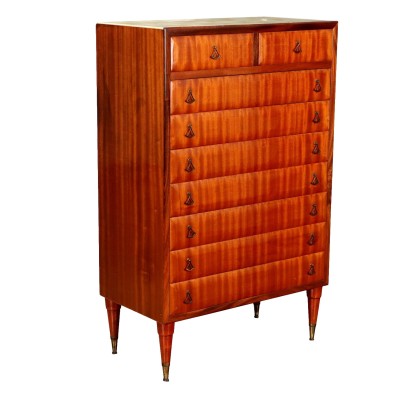 Vintage 1960s Settimio Chest of Drawers Mahogany Italy