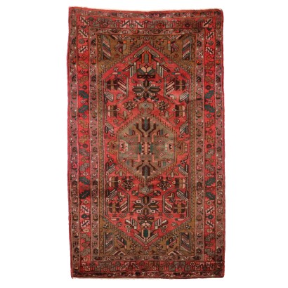 Antique Mudjur Carpet Cotton Wool Heavy Knot Iran 86 x 50 In