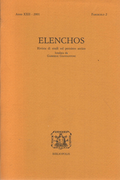 Elenchos Year XXII - 2000 Issue 2, s.a.