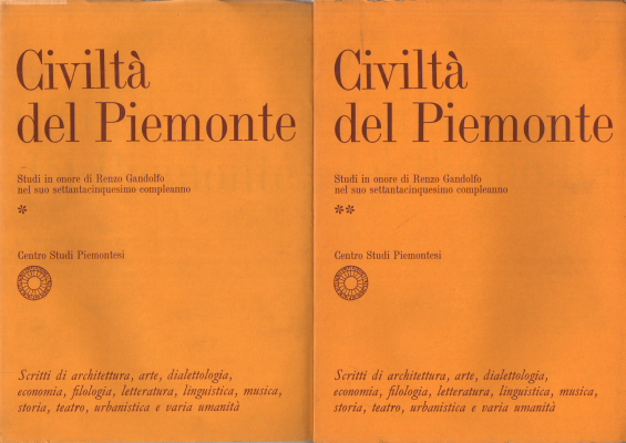 Civilisation du Piémont (2 vol.), Gianrenzo P. Clivio Riccardo Massano