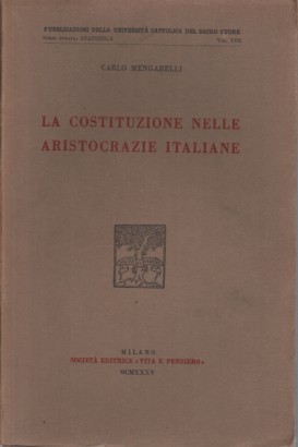 La Costituzione nelle aristocrazie italiane