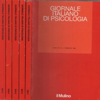 Giornale italiano di psicologia (5 volumi)