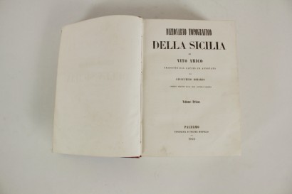 Dictionnaire topographique de la Sicile Tome premier, Vito Amico