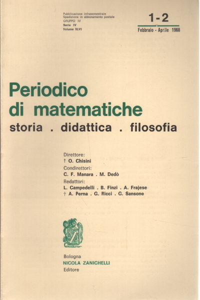 Périodiques de mathématiques 1-2: février-avril 1968, AA.VV.