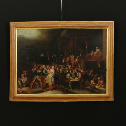 Hieronymus III Francken Öl auf Holztablett Italien XVII Jhd