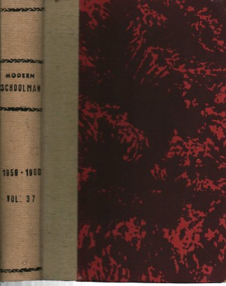 The Modern Schoolman volume XXXVII, n.1; n.2; n.3; n.4 1959-1960