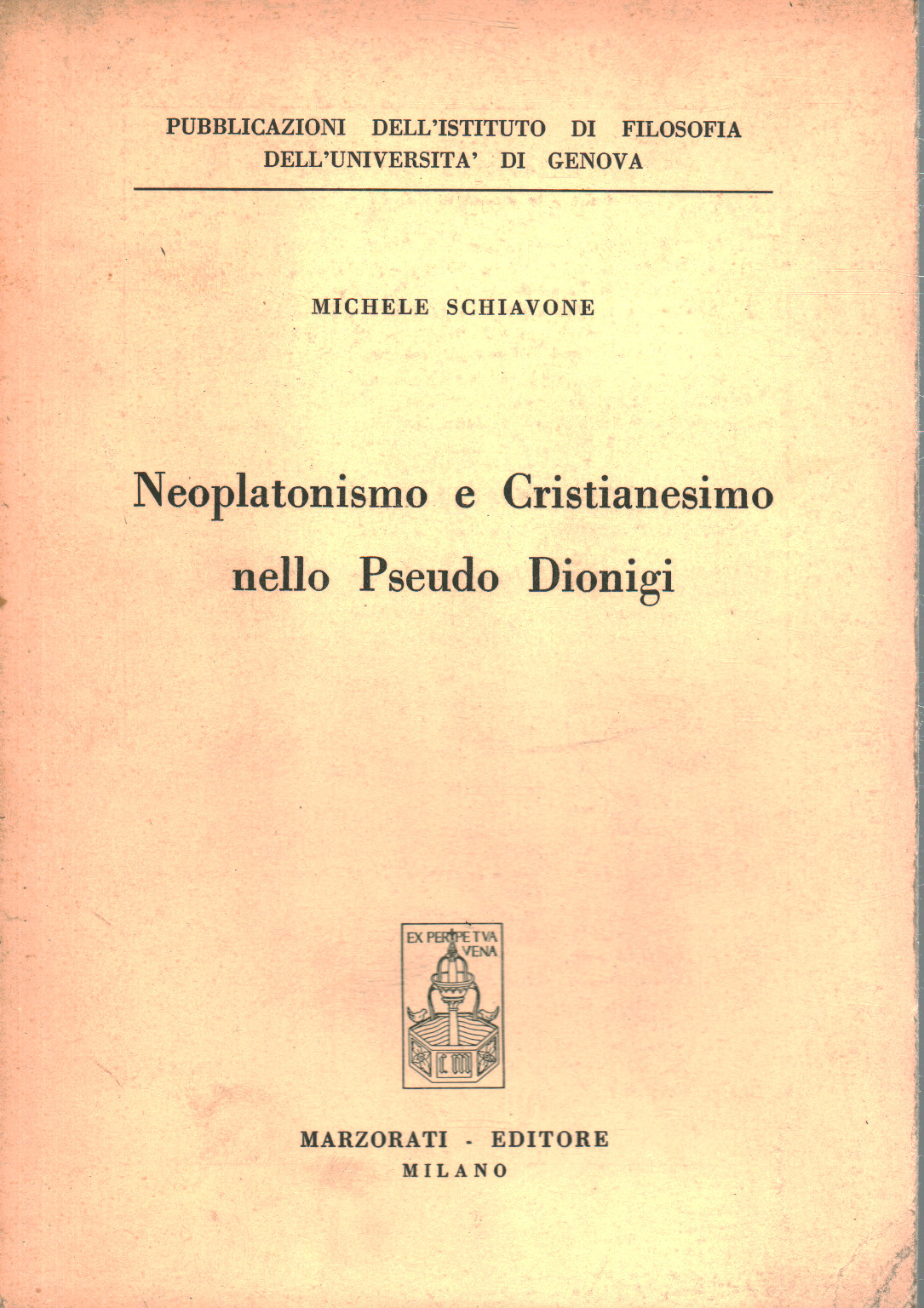 Neoplatonism and Christianity in the Pseudo-Dionysius, s.a.