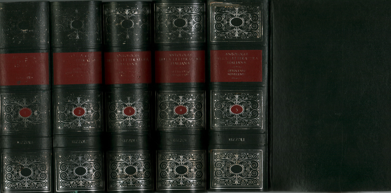 Anthologie de la littérature italienne (5 volumes), s.un.