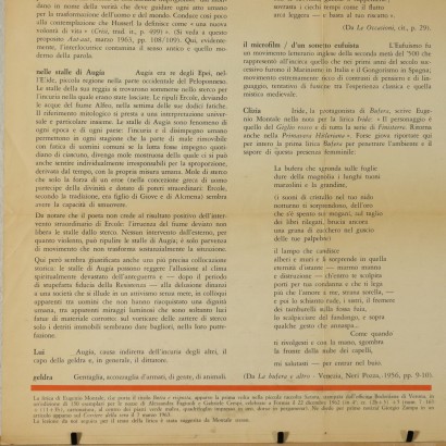 Foglio Volante compilato da Eugenio Montale e Gior, s.a.