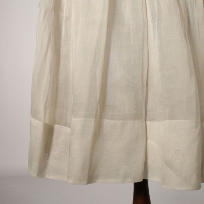 Vintage Kleid aus Organza mit Pailletten bestickt