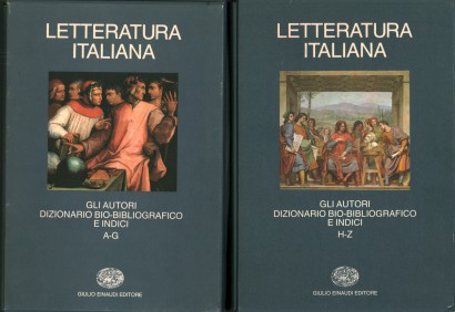 Letteratura italiana: gli Autori. Dizionario bio-bibliografico (2 Volumi).