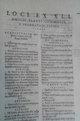 M. Accius Plautus ex fide atque auctoritate complurium librorum manu s