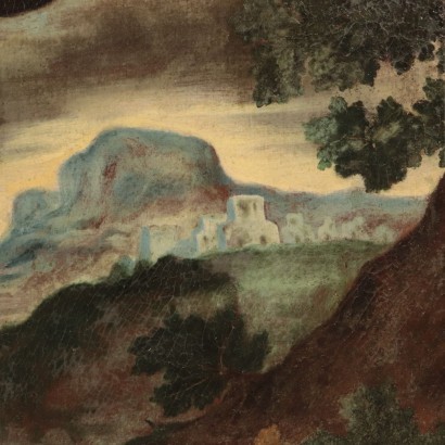 arte, arte italiano, pintura italiana antigua, pintura al óleo sobre lienzo de San Francesco