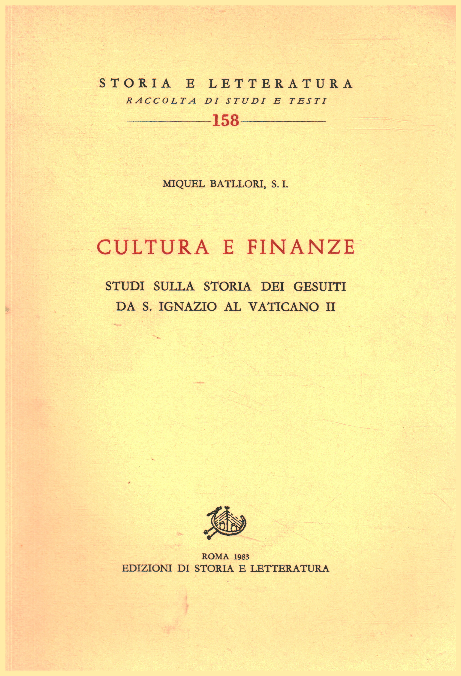 Culture et finance, Miquel Batllori