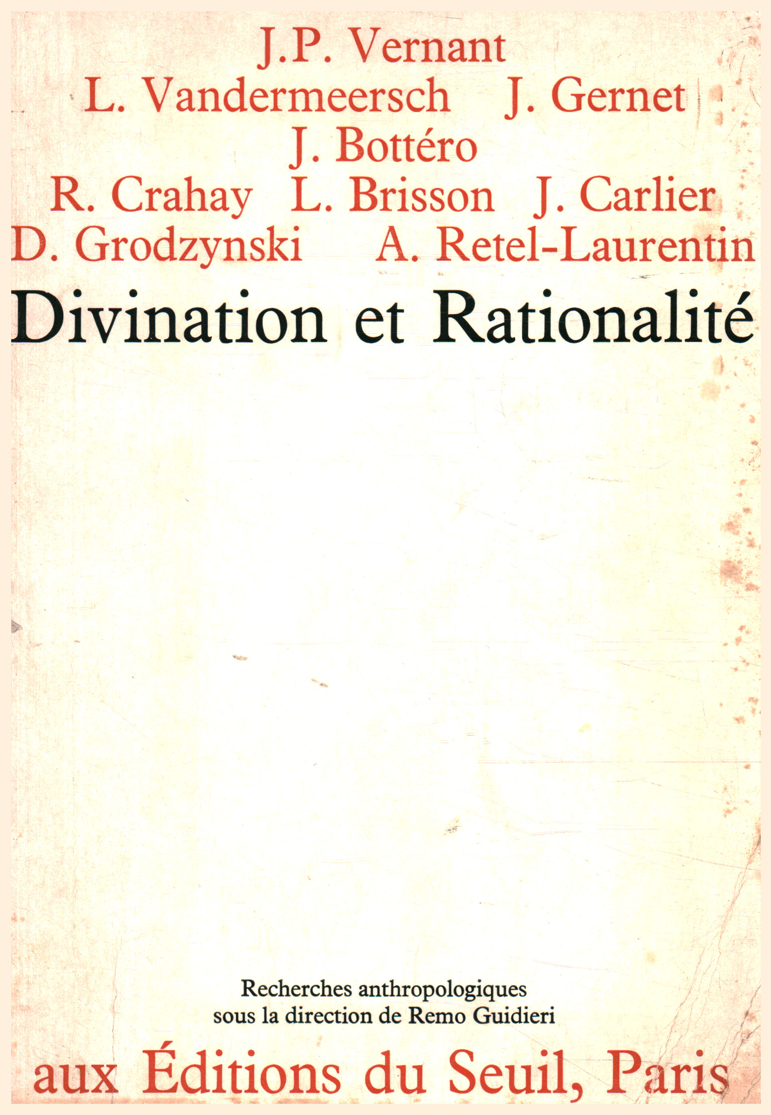 Divination et rationalité, AA.VV