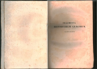 Fragmenta historicorum graecorum. Volumen quartum