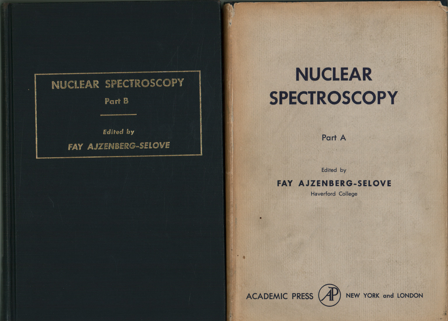 Espectroscopía nuclear (2 volúmenes), Fay Ajzenberg-Selove
