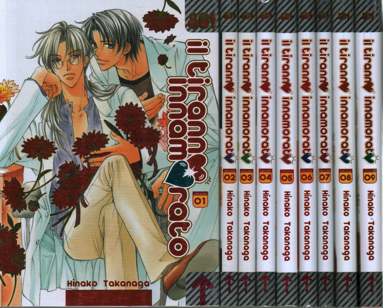 Le tyran amoureux. Série complète (9 tomes), Hinako Takanaga