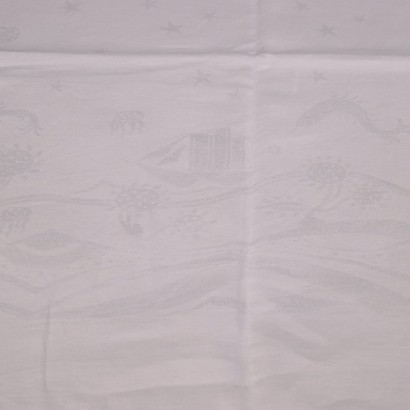 antiguo, mantel, manteles antiguos, mantel antiguo, mantel italiano antiguo, mantel antiguo, mantel neoclásico, mantel del siglo XIX, mantel con ocho servilletas en Flandes