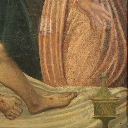 Lament Over The Dead Christ Oil On Canvas North Italy School 1600