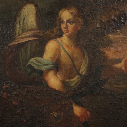 The Flight Into Egypt Oil On Canvas 18th Century