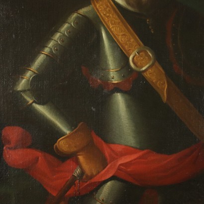 Porträt von Bartolomeo III D'Olevano, Öl auf Leinwand, Italien, '500.