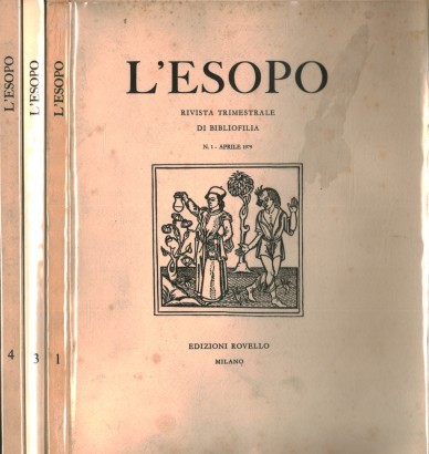 L'Esopo. Rivista trimestrale di bibliofilia - Annata 1979 (numeri 1,3,4)