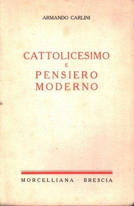 Cattolicesimo e pensiero moderno