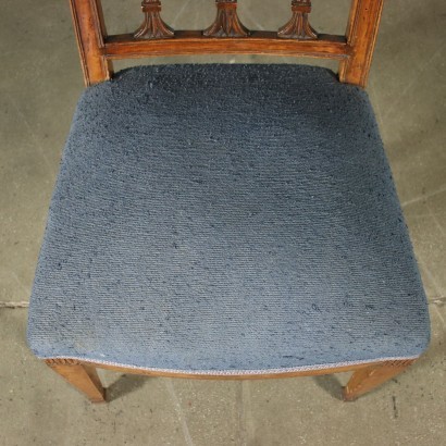 antigüedades, silla, sillas antiguas, silla antigua, silla italiana antigua, silla antigua, silla neoclásica, silla del siglo XIX, Grupo de Sillas Modelo Sheraton