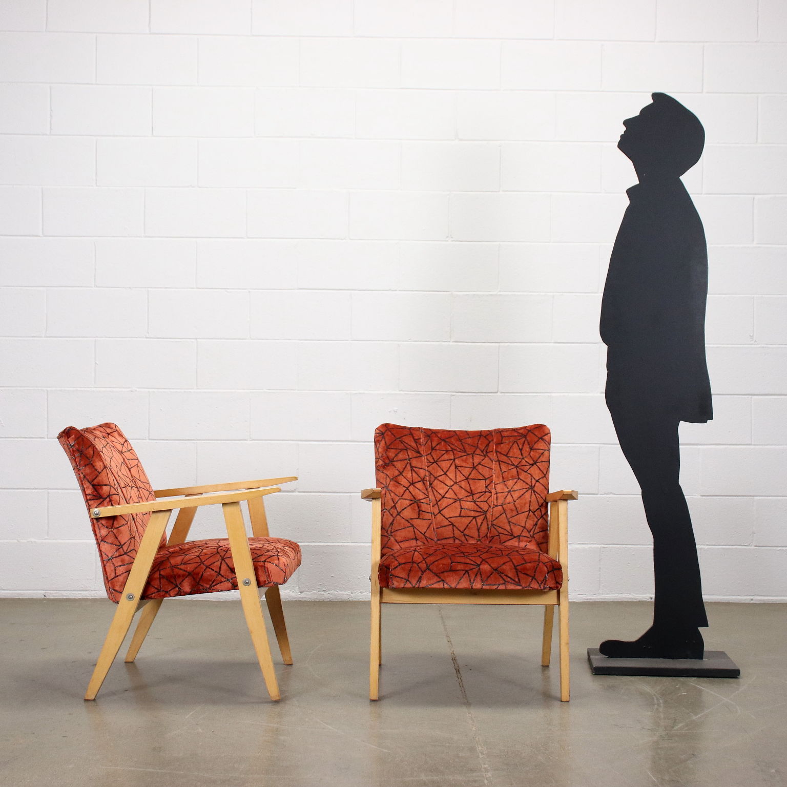 ROKIN Sillón o silla con reposabrazos diseño vintage terciopelo