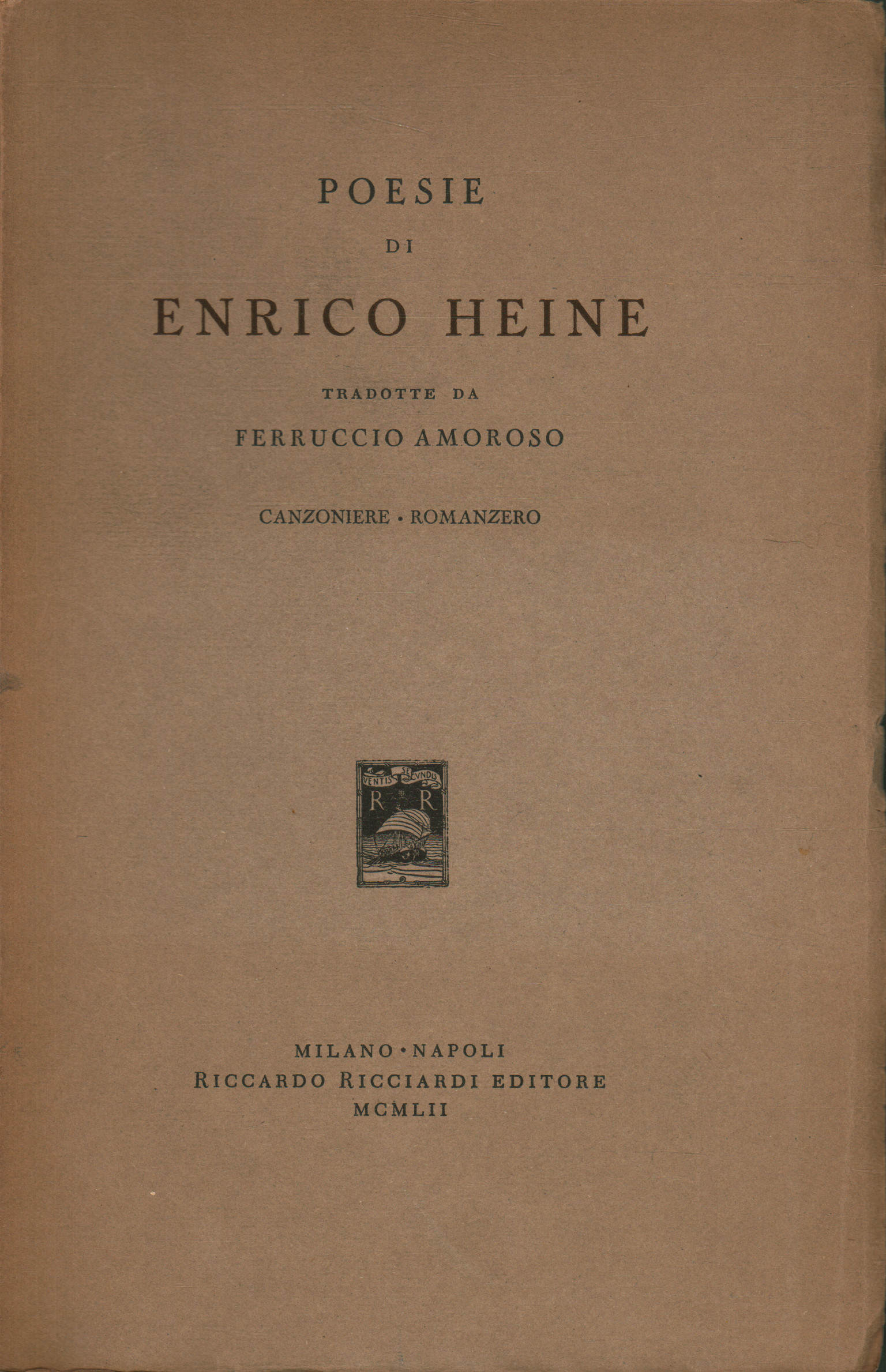 Poèmes d'Enrico Heine