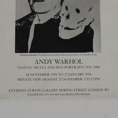 Andy Warhol Exhibition Poster United Kingdom 1996