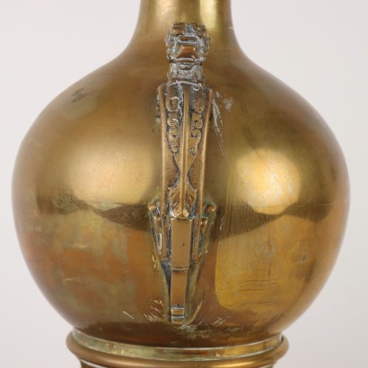 Balustervase mit Lampe Bronze Frankreich XX Jhd