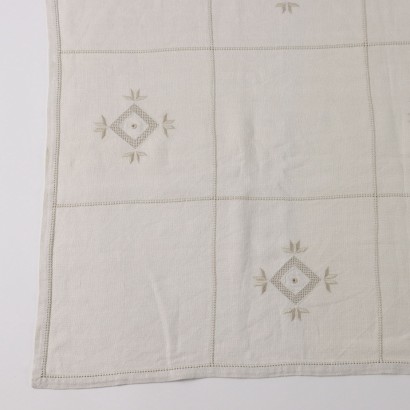 Tablecloth with 6 Napkins Flax - Italy XX Century