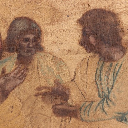 Die Akademie von Platon Wandteppich Seide Italien XVII-XVIII Jhd