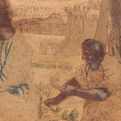 Plato\'s Academy Silk Tapestry Italy XVII-XVIII Century
