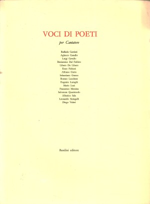 Voces de poetas para Cantatore