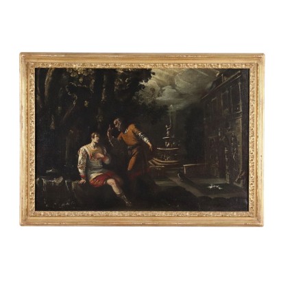Historical Subject Oil on Canvas France XVII Century