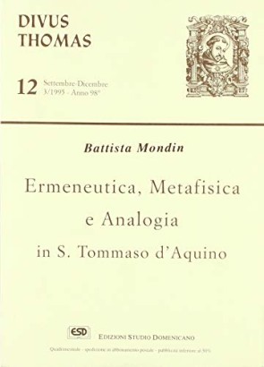 Ermetica, Metafisica e analogia in S. Tommaso d'Aquino