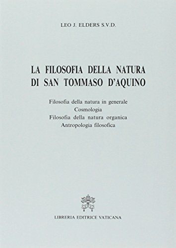 The philosophy of nature of San Tomma