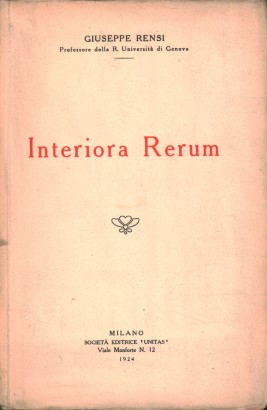 Interiora Rerum