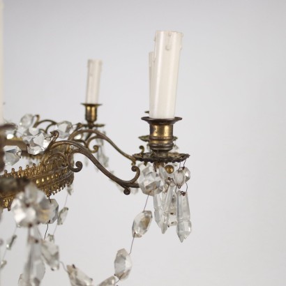 antigüedades, candelabro, candelabros antiguos, candelabro antiguo, candelabro italiano antiguo, candelabro antiguo, candelabro neoclásico, candelabro del siglo XIX, candelabro de globo aerostático