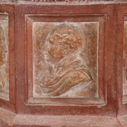 Neo-Renaissance Säule Terrakotta Italien XIX Jhd