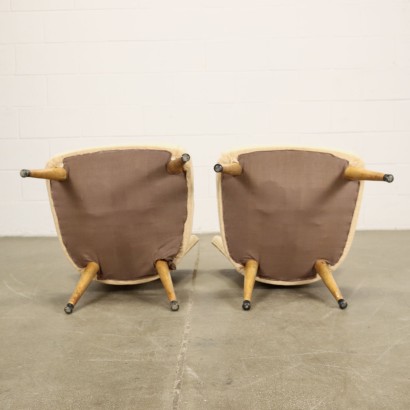 modernariato, modernariato di design, sedia, sedia modernariato, sedia di modernariato, sedia italiana, sedia vintage, sedia anni '60, sedia design anni 60,Due Poltroncine Anni 50-60