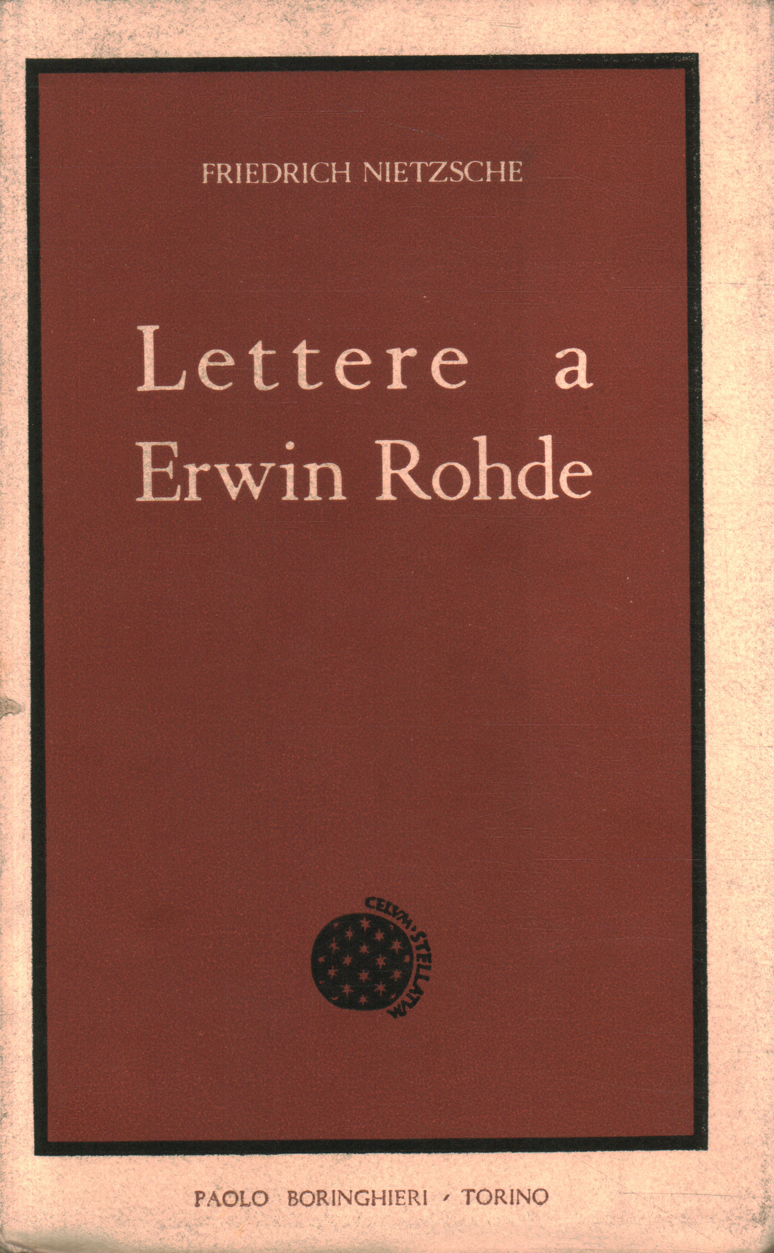 Lettres à Erwin Rohde