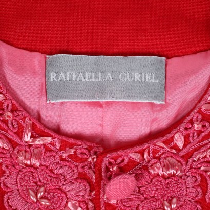 Vintage R. Curiel Jacket Flax Size 10 Italy 1980s-1990s